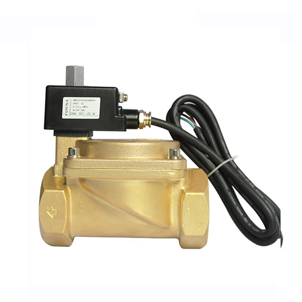 COVNA 1/2 inch 220V DC Solenoid Coil Explosion Proof Magnetic Pilot Operated Solenoid Valve