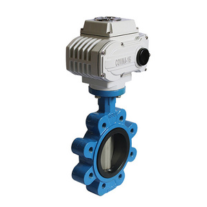 COVNA 4-20mA Analog Signal Remote Control Automatic DN65 Lug Type Cast Iron Motorized Butterfly Valve