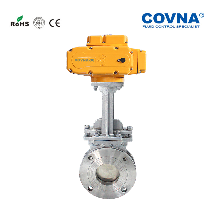 Stainless Steel Multi-turn Actuator Motor Operated Electrical Motorized Knife Gate Valve