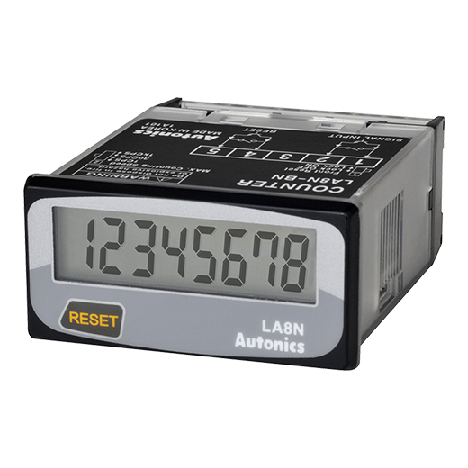 DIN W48 X H24mm size timer Autonics 8 digit LCD Counter LA8N-BN digital Timer LA8N