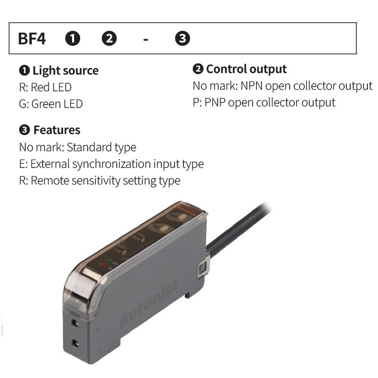 Autonics BF4R fiber optic sensor amplifier EAC photo electric switch