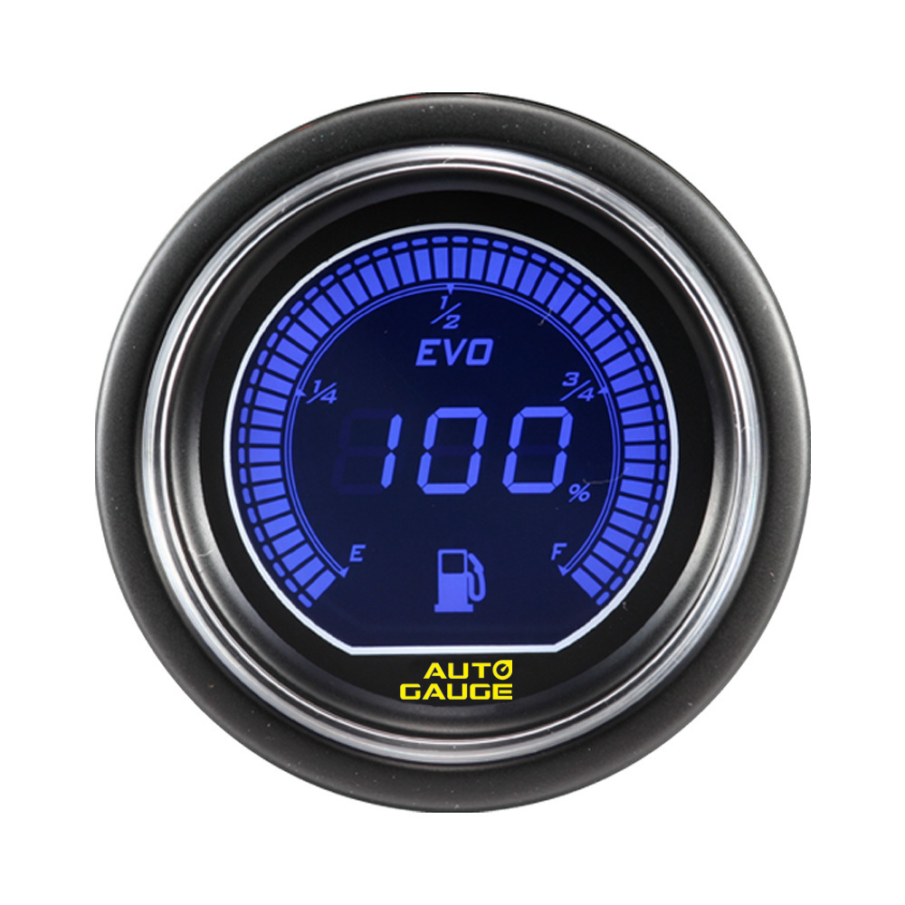 52mm digital two colors led display fuel level gauge for auto