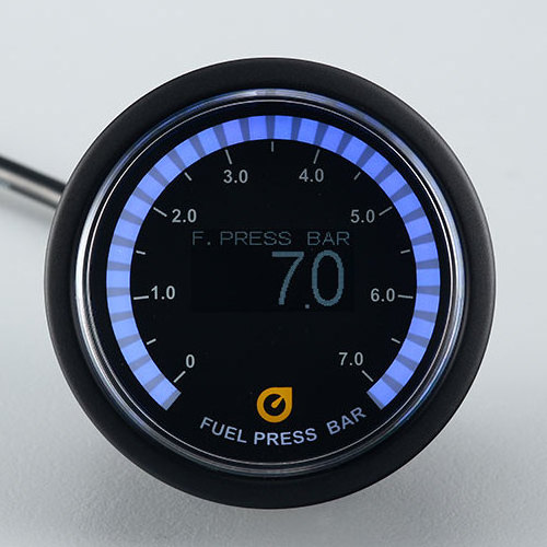 Best Selling 52mm OLED Auto Aluminum Rims Fuel Pressure Gauge for car