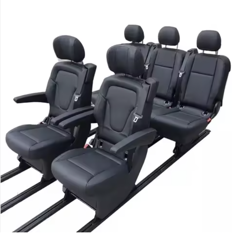 2024 Custom car interior leather cheap car 3 person rear seats rear seats bus driver seat for Benz Vito V class & Metris