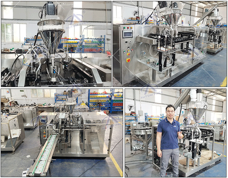 Global Market Automatic Doypack Form Fill Seal Pouch Packing Machine For Milk Detergent Granules Vanilla Rice Coffee Powder