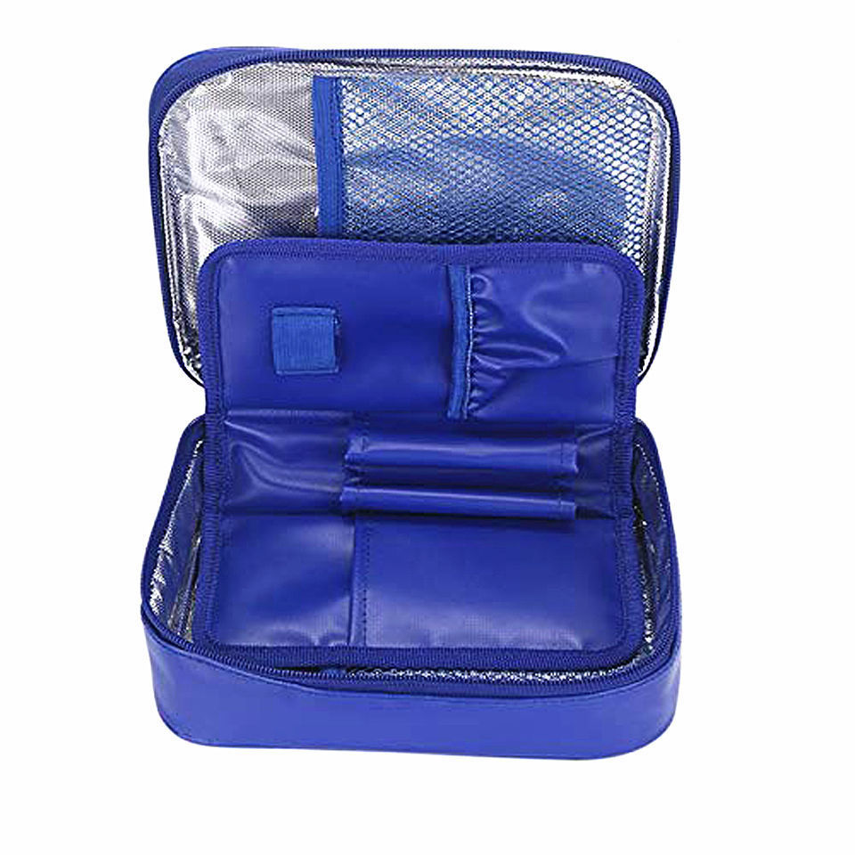 Wholesale Custom Insulated Diabetic Insulin Cooler Bag Case First Aid Medical Bag Insulated Medication for 24 Hours Ice Packs