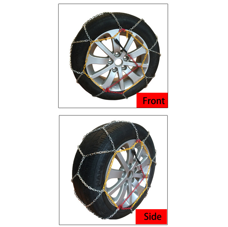 Customized Non-Slip anti-skid steer Car safety tire protection wheel KNS 1MM tyre mud Snow steel Chain