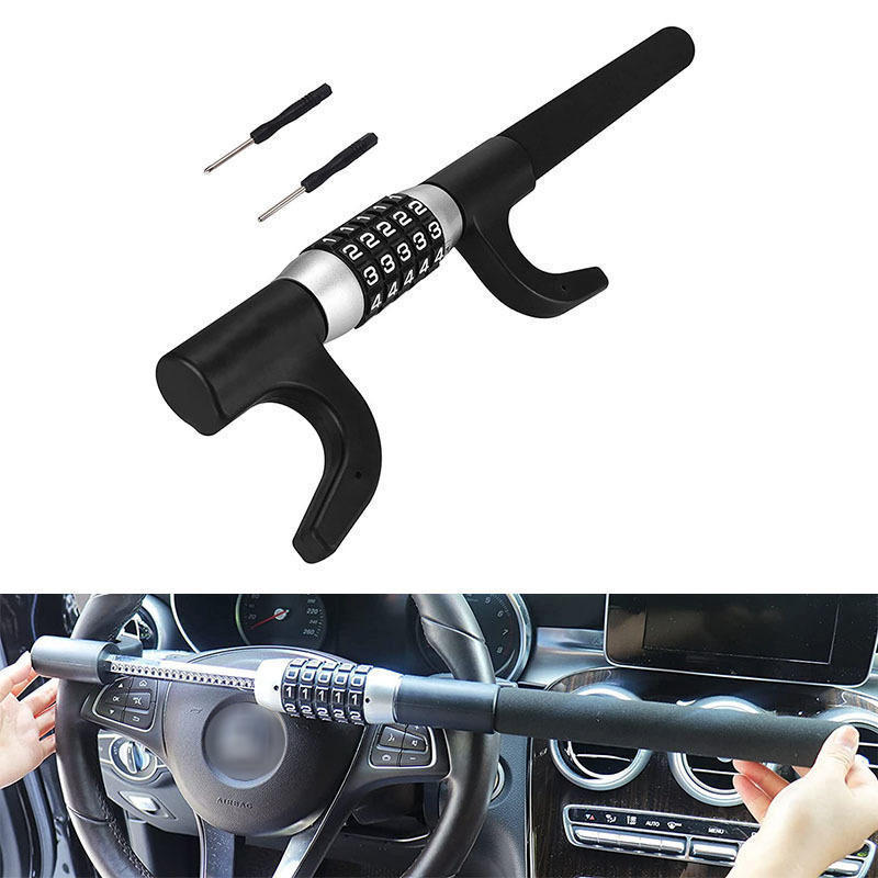 High Quality Universal Intelligent Steering Wheel Lock With A Password Anti-theft Security Lock Car Combination Lock