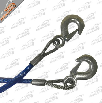 Steel Cable Tow Rope/Steel Tow Cable /Hooks Wire Towing Rope Car Truck