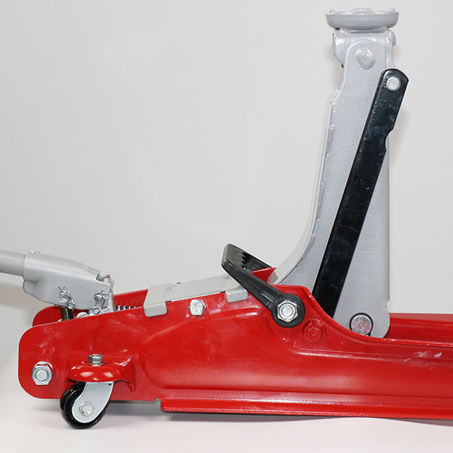 Steel 2.5T Car Lift Hydraulic Low Profile trolley wheel Floor Jack