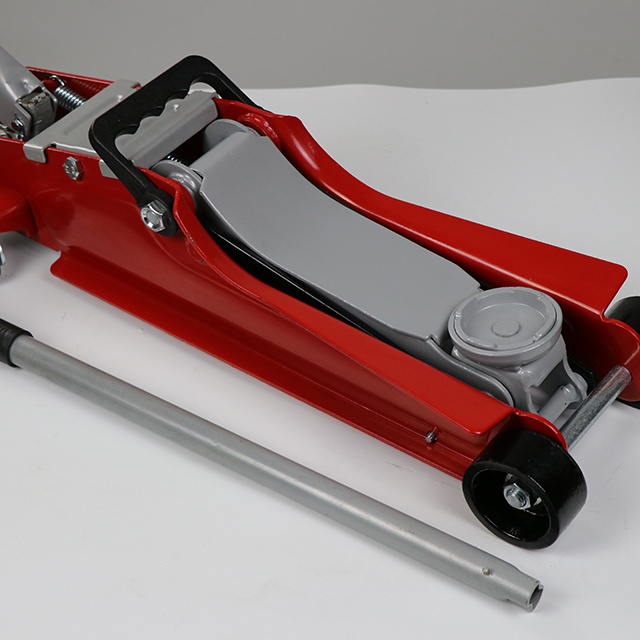 Steel 2.5T Car Lift Hydraulic Low Profile trolley wheel Floor Jack