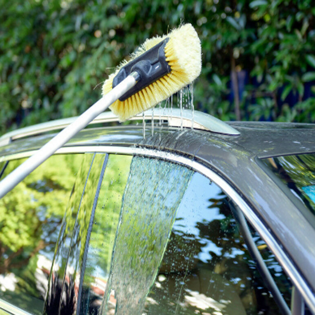 Soft Bristle Car Detailing Cleaning Washing Brush Factory Supply Automotive Car Water Brush with long handle