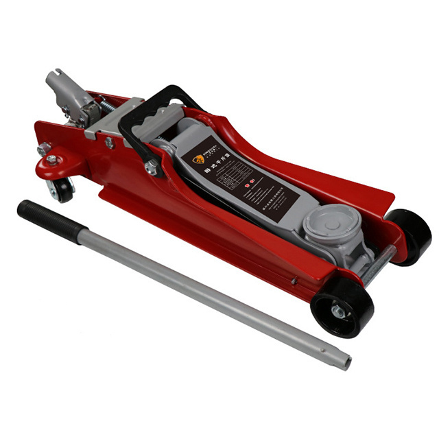 Steel 2.5T Car Lift Hydraulic Low Profile trolley wheel Floor Jack