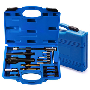 8mm 10mm Damaged Glow Plug Extractor Repair Tool Set 16Pcs Glow Plug Removal Remover Tool Kit Set