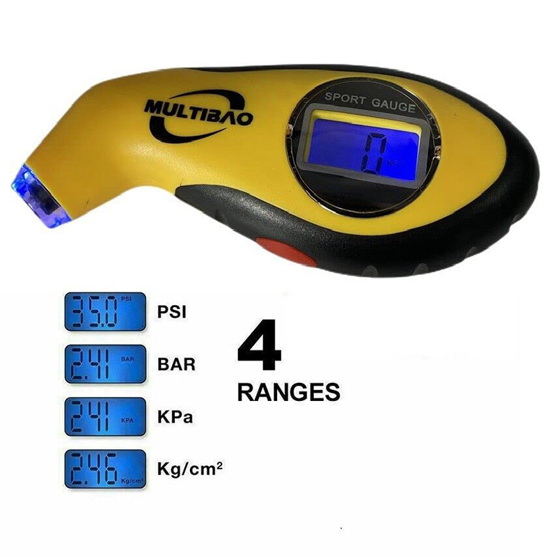 Customized Car Vehicle Small Mini Digital Lcd Backlight Type Tire Pressure Air Gauge For Trucks