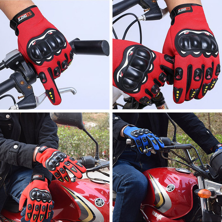 guante de moto Sport waterproof Anti Slip touchscreen full Finger car riding cycling motorcycle racing gloves guantes ciclismo