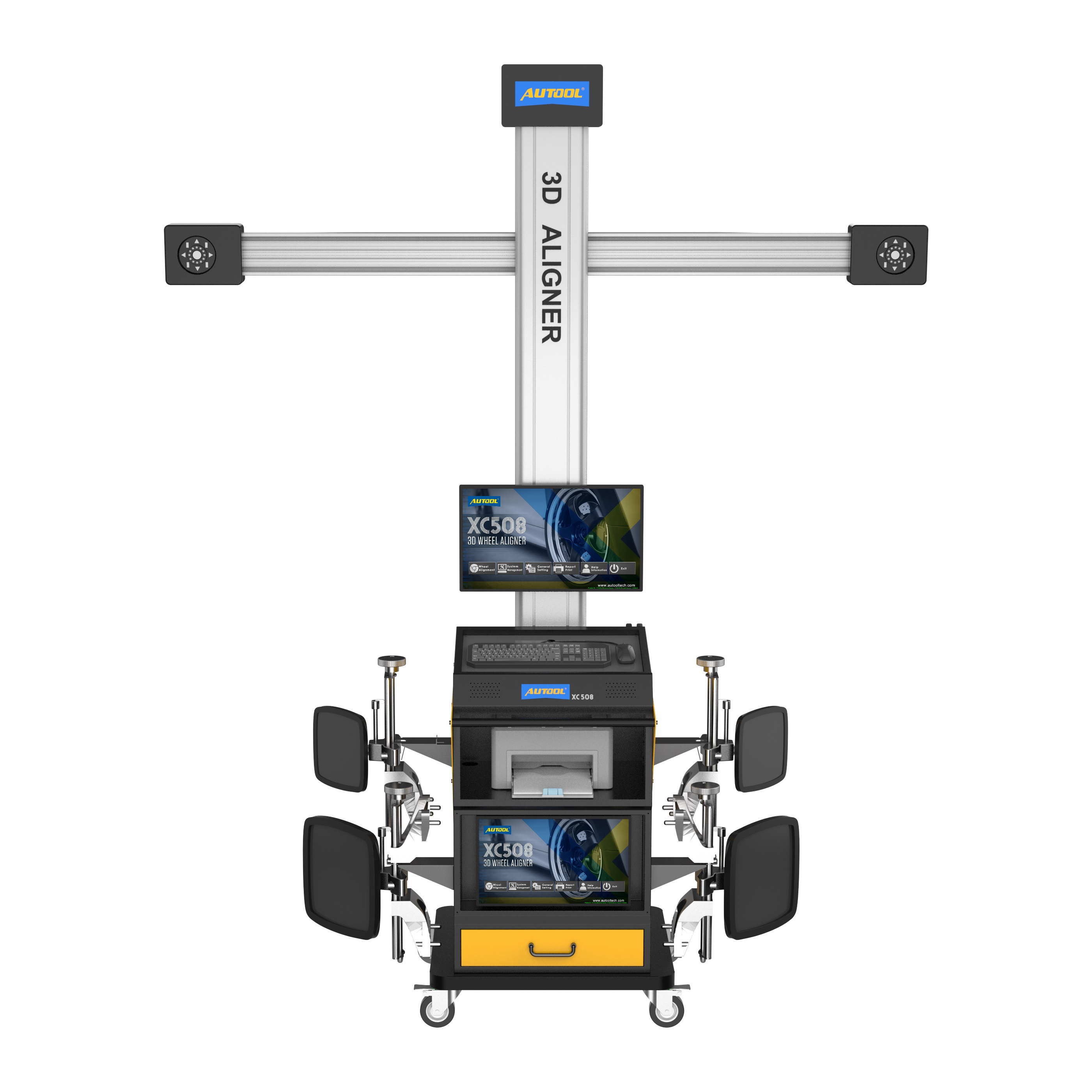 AUTOOL Xc508 3D 4 Post Car Lift Full Automatic Computerized Four Tire Wheel Alignment System Machine fit for launch