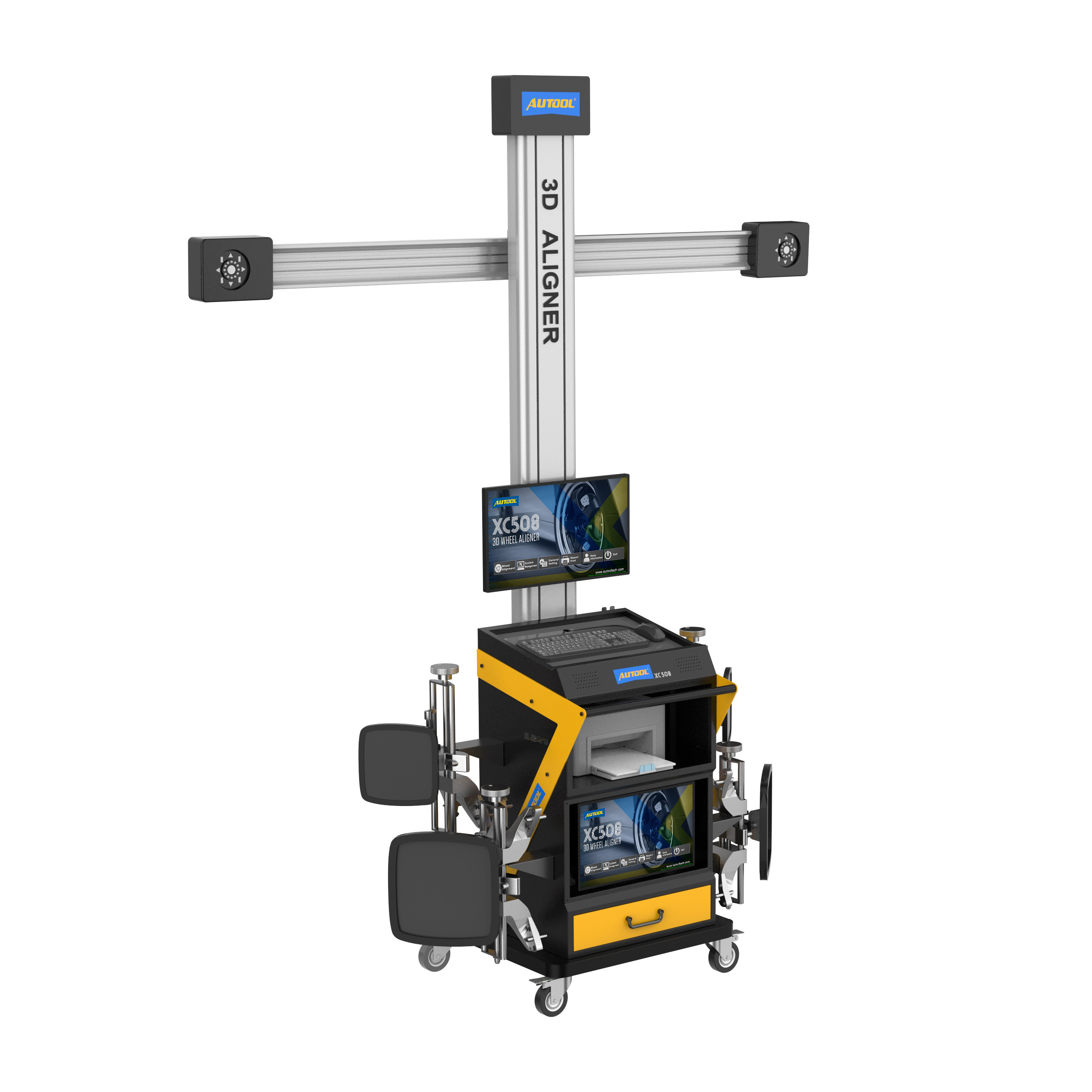 AUTOOL Xc508 3D 4 Post Car Lift Full Automatic Computerized Four Tire Wheel Alignment System Machine fit for launch