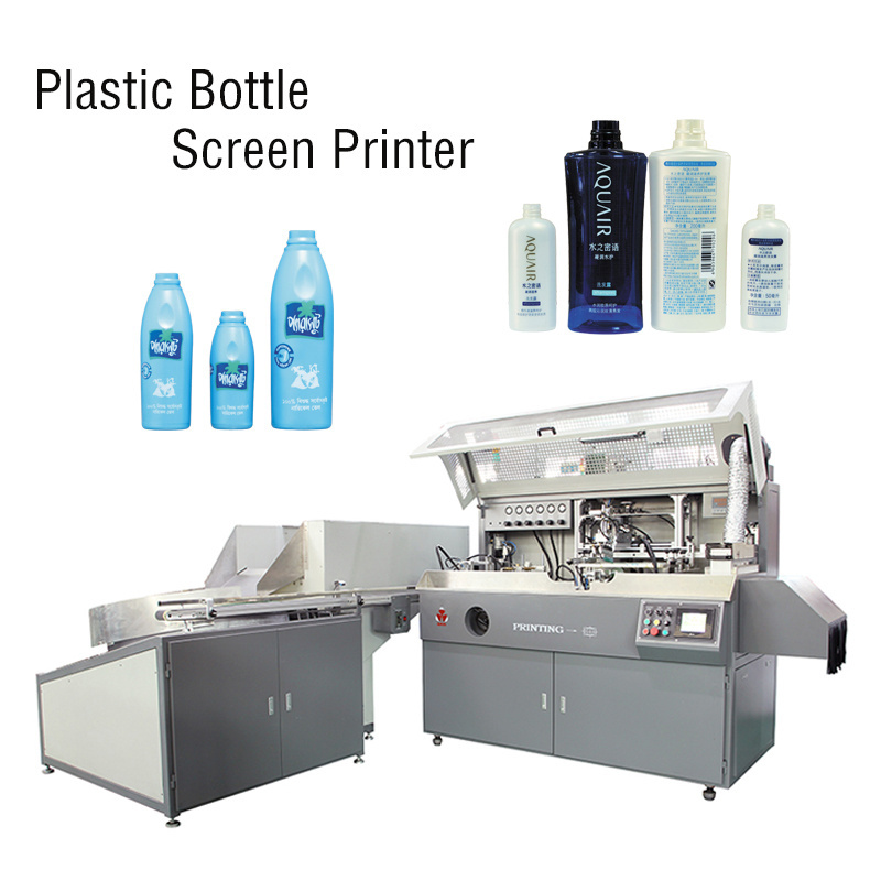 S102 automatic screen bottle printing machine screen printing for plastic