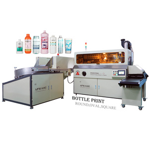 High Speed 1 Color New Cylinder Cosmetic Plastic Bottles Containers Cups Silk Automatic UV Silk Screen Printing Machine For Sale