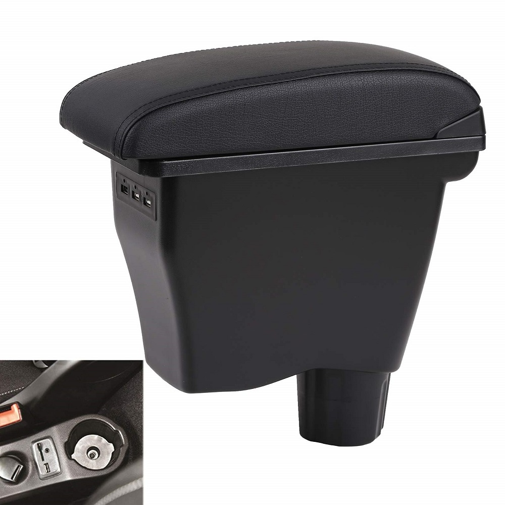 Double Layer Armrest Box for Smart 453 Fortwo Forfour 2014-2019 Car Interior Storage Center Console