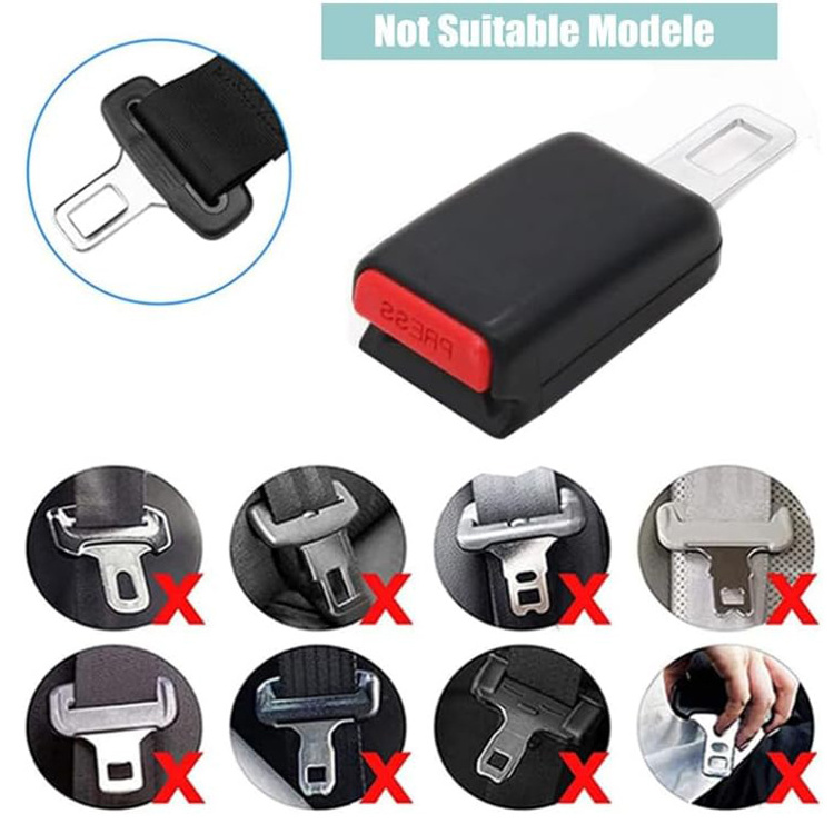 Abiram Adjustable Car Auto Safety Seat Belt Seatbelt Extension Extender Buckle For 12cm universal seat belt