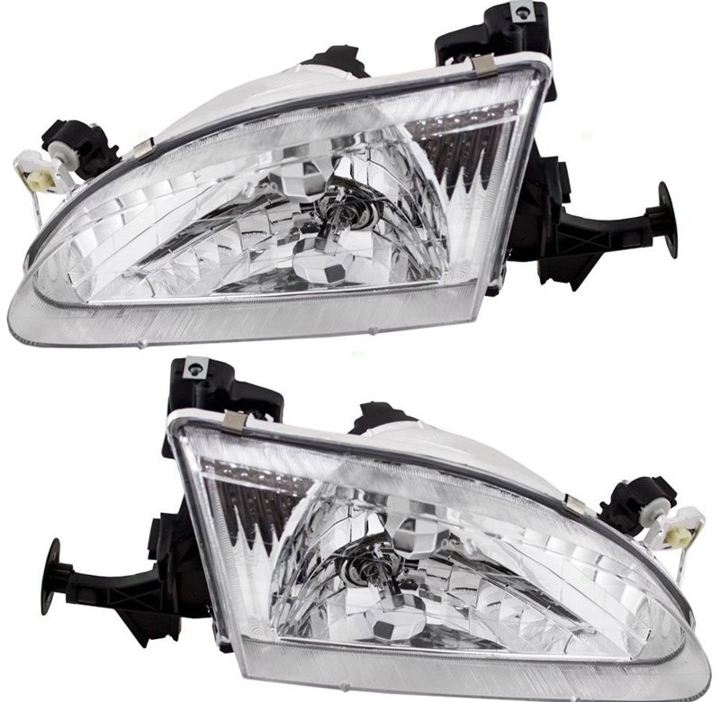 Pair Headlamp Corner Parking Lights Kit Set For Toyota Corolla 1998-2000 Headlight