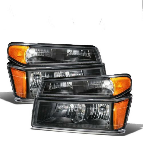 Car Light Lamp Headlight Set Driver & Passenger  DOT For Chevy Colorado 2004 2012 Headlights