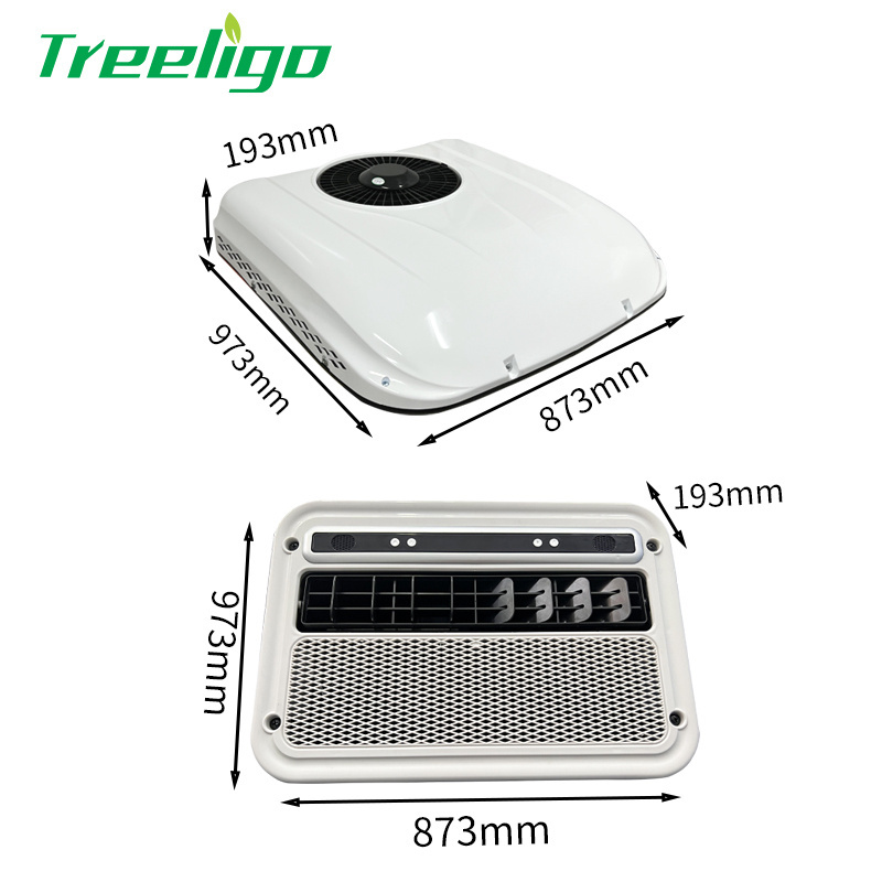 Roof Mounted12 Volt Rooftop air conditioning Dc 12v 24v  Electric Parking Air Conditioner For Car Van Truck Bus Caravan