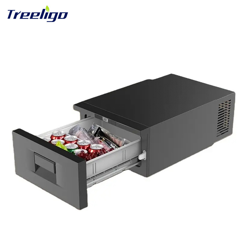 New Portable 30L DC 12V 24V Drawer Fridge Drawer Refrigerator for Cars Truck RV Campers Caravan