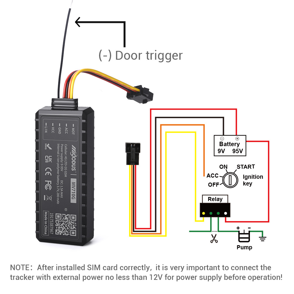 Micodus MV710G Anti Teft Kill Switch Motorcycle Tracking Accurate Vehicle Tracker Manual Track Device Relay J16 Gps Tracker