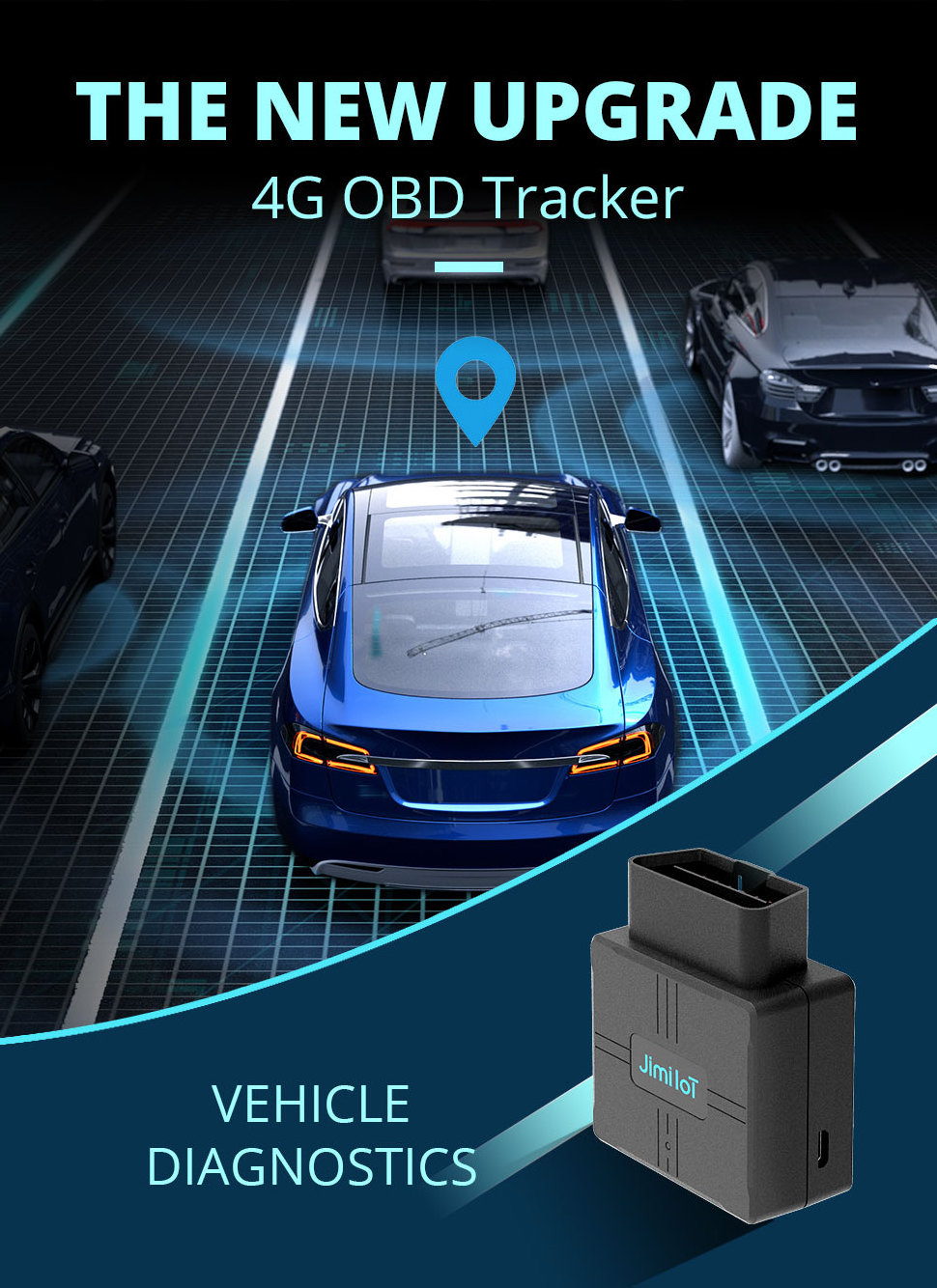 VL502 Vehicle Locator Gps Canbus Data Reading Fuel Monitoring Min Obd2 Tracking Device Car Gps Tracker 4G Obd