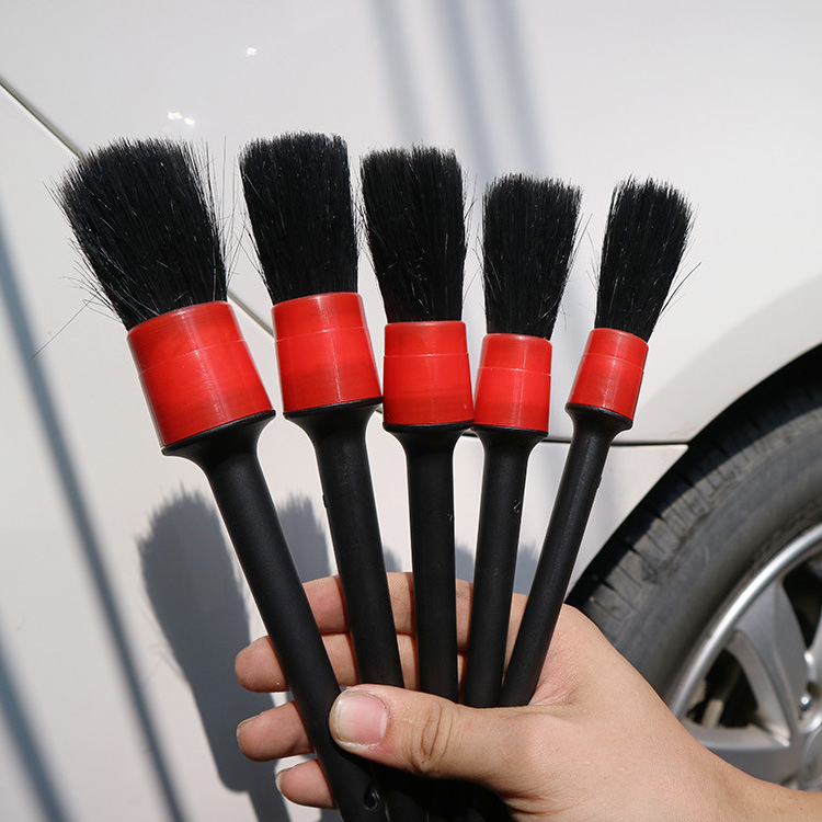 5 pieces Dashboard Air Outlet Wheel Detail Cleaning Brush Set Car Detailing Brush Kit for Auto Cleaning