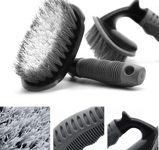 T-bend Handle Car Wash Cleaning Tire Brush Car Detailing Cleaning Tools Nylon Bristle Car Special Tire Brush Wholesale