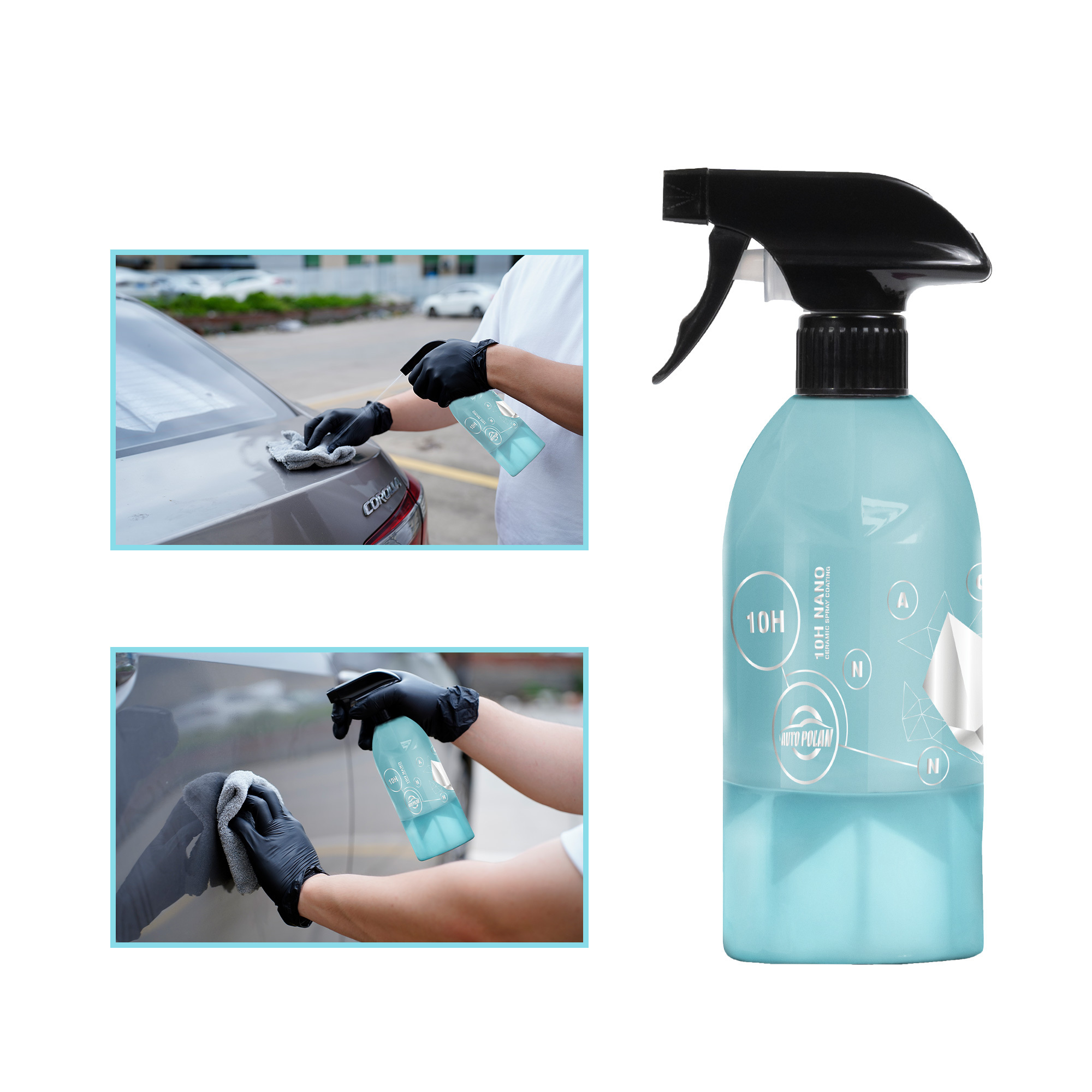 Quick Nano Ceramic Coating Spray High Protection 500ml Provides Superior UV Protection For Car Paint Glass and Plastic