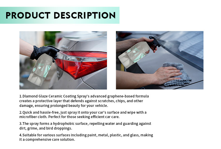 Autopolan car care SiO2 DIAMOND GLAZE ceramic spray coating Remove All Scratches High Hydropgobic Hand Spray Coating