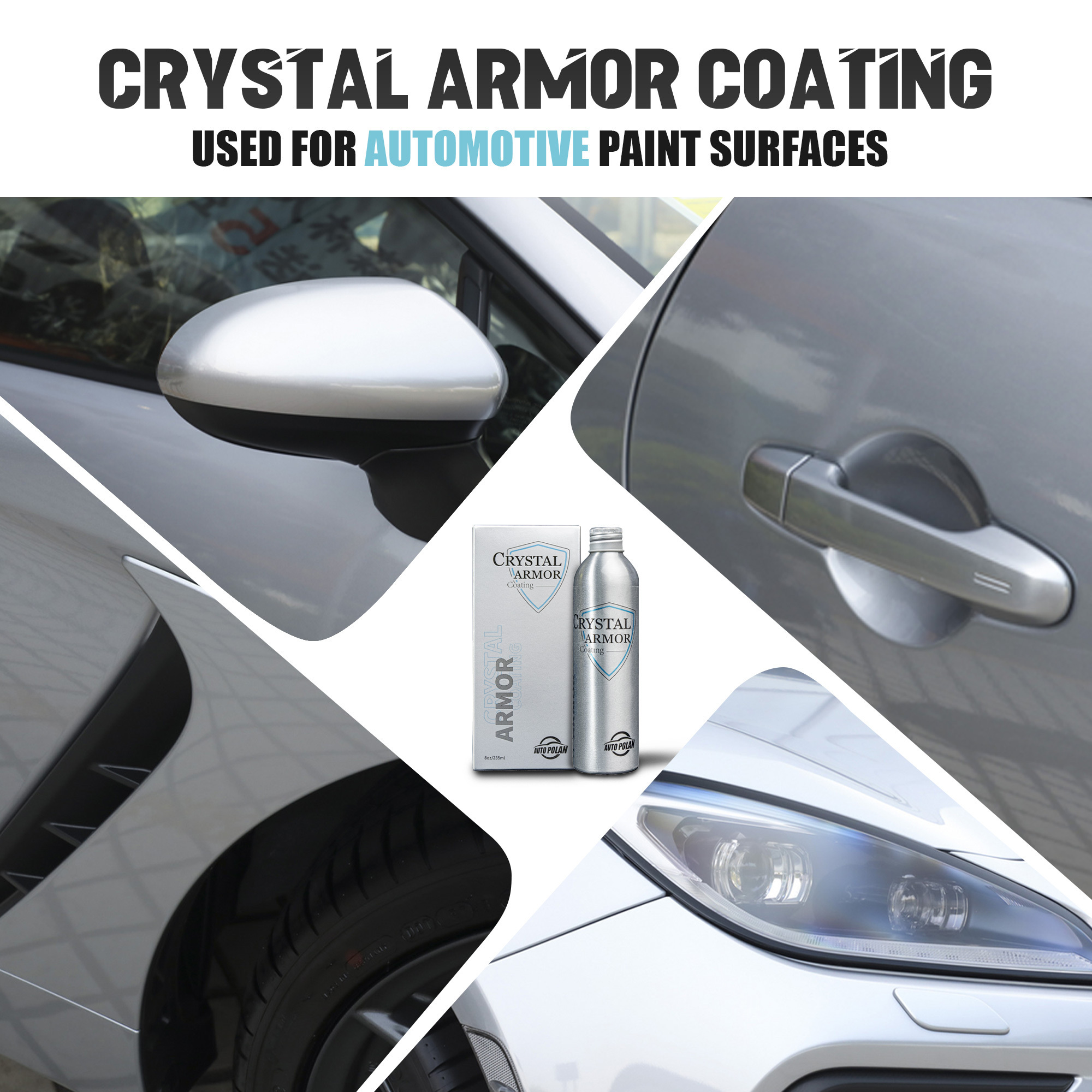 Crystal armor coating 235ml new products car recovery coating with towels have Long Lasting shine  paint