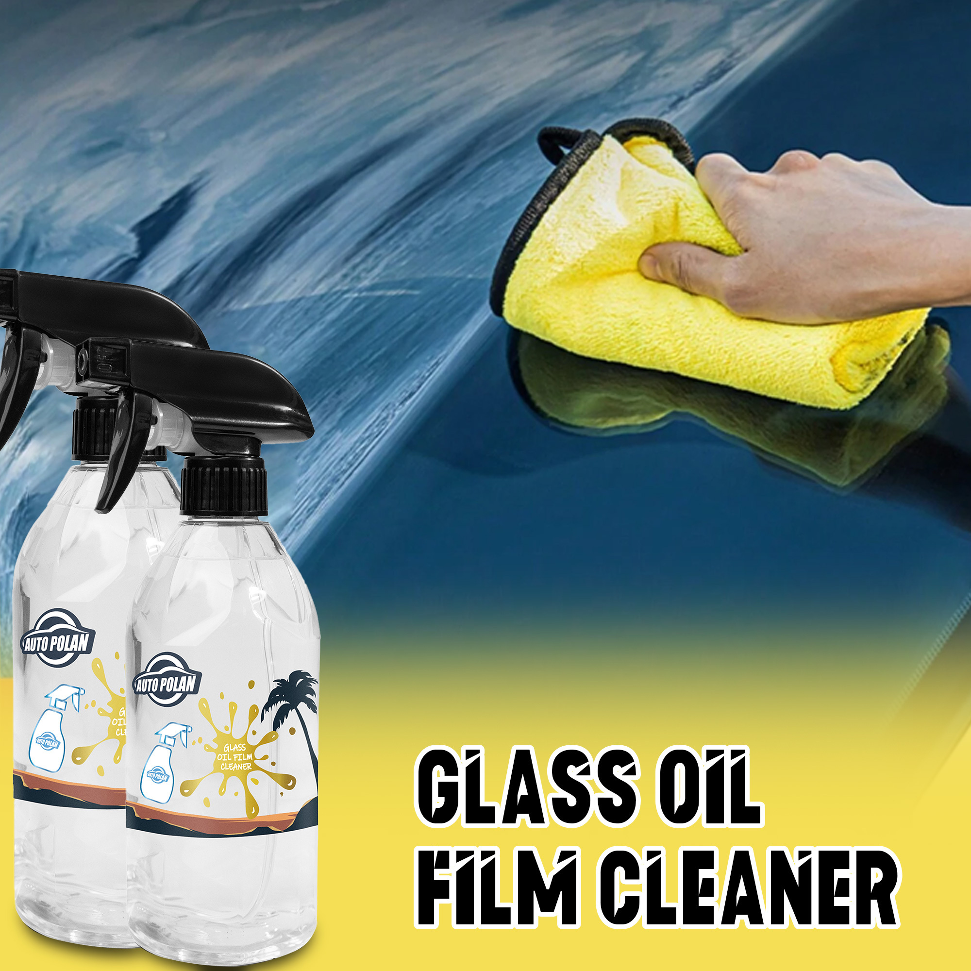 Wholesale Windshield Oil Film Cleaner Autopolan Car Supplies Window Glass Cleaner Car Glass Oil Film Remover