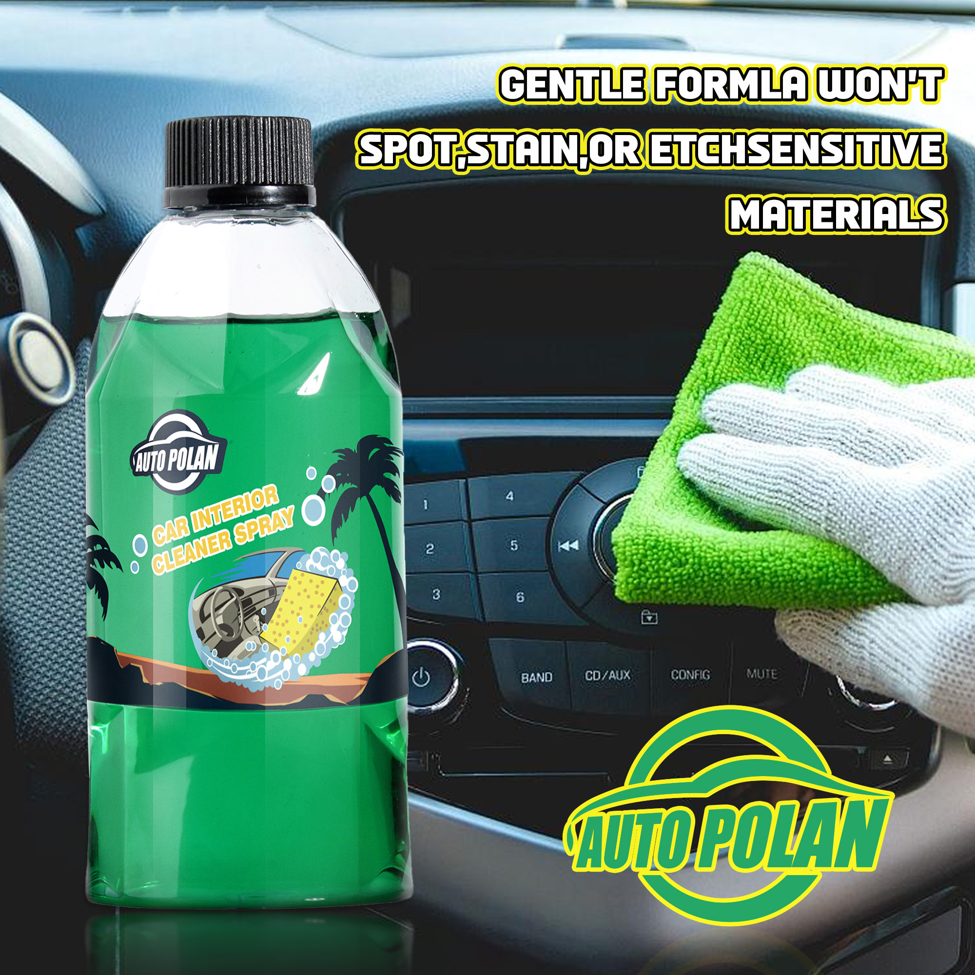 Multi Purpose Factory Wholesale 500ml Car Interior Agent All Multifunction Universal Foam Cleaner Spray For Car Interior Inside