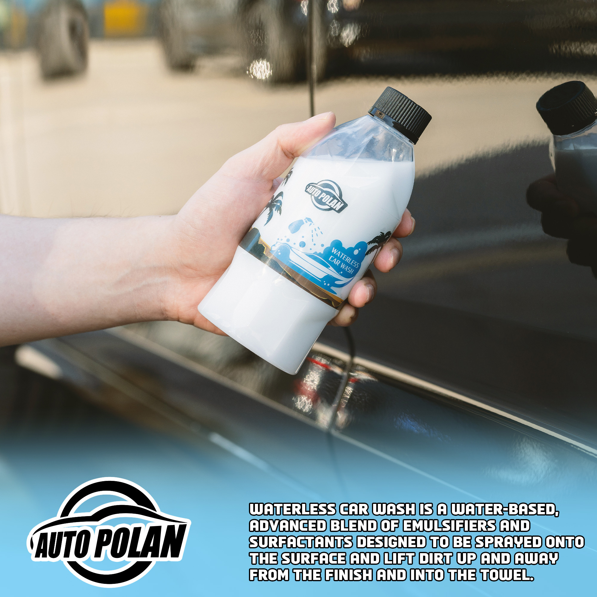 Autopolan New Waterless Car Wash and Wax Spray Professional Washing Soap Without Water for Automobile Cleaning Products Supplier