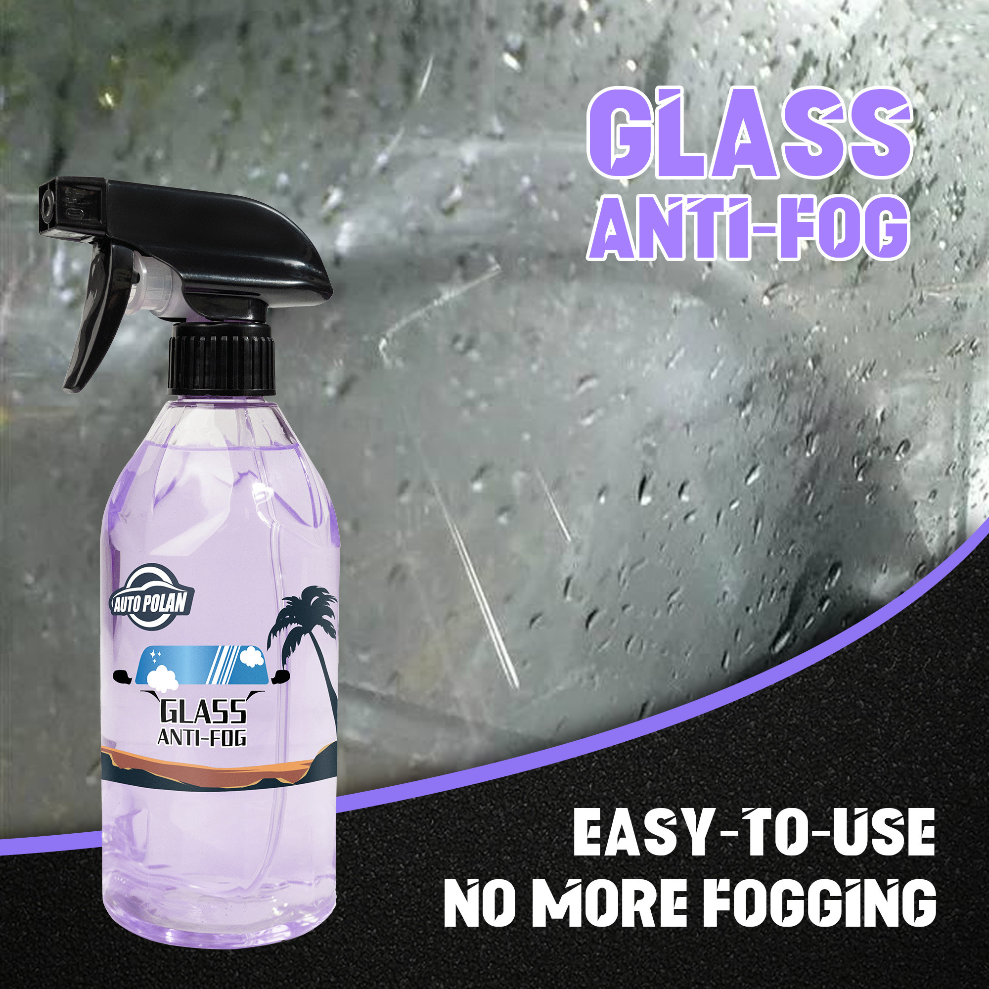 Anti Fog Rain Repellent Spray Cleaning Autopolan Car Glass Rainproof Anti-fog Coating Agent for Windshield Rearview Mirror