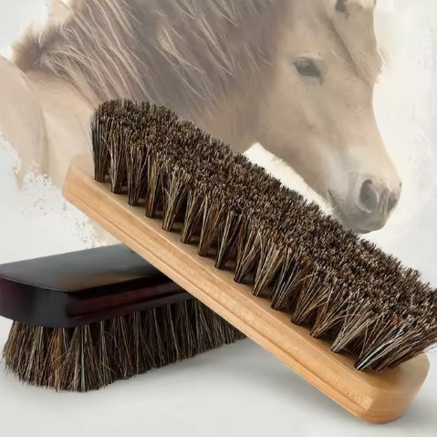 Eco Friendly Wood Handle Natural Horse Hair Brush for Auto Detailing Brush Washing Car Interior and Exterior