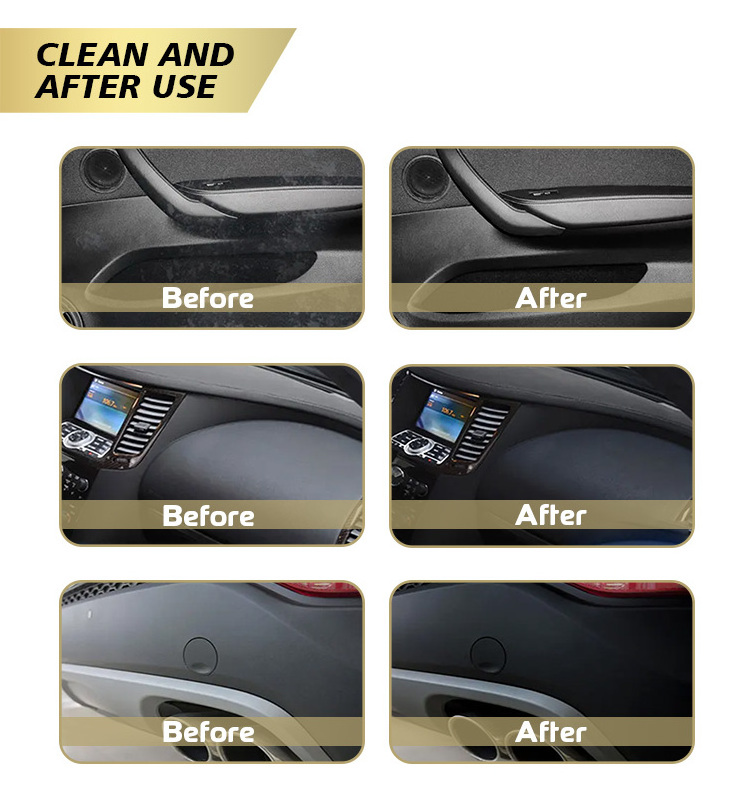 Auto Graphene Plastic Restorer Kit Back To Black Gloss For Car Plastic Detail Cleaning Ceramic Coating Renovator