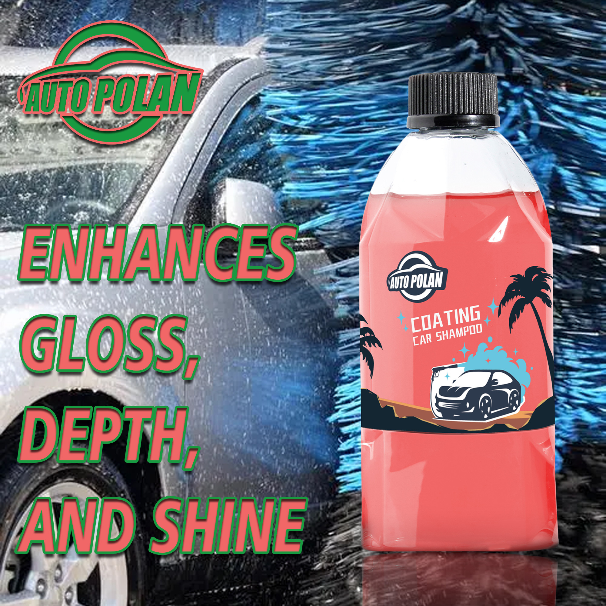 Popular Wholesale Auto  Ceramic Coating Wash Shampoo Work with Foam Cannons for Car Surface Deep Cleaning Soap