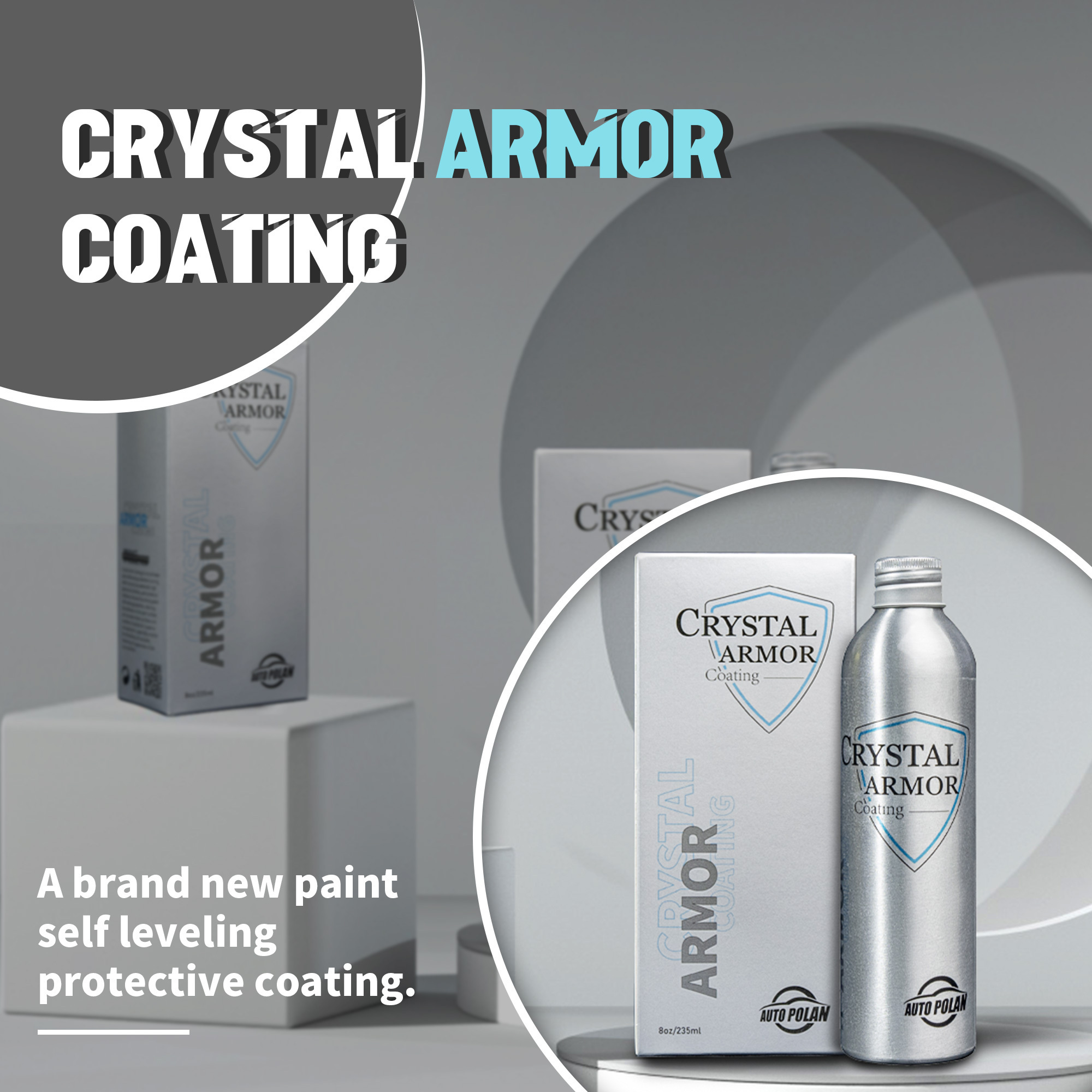 Crystal armor coating 235ml new products car recovery coating with towels have Long Lasting shine  paint