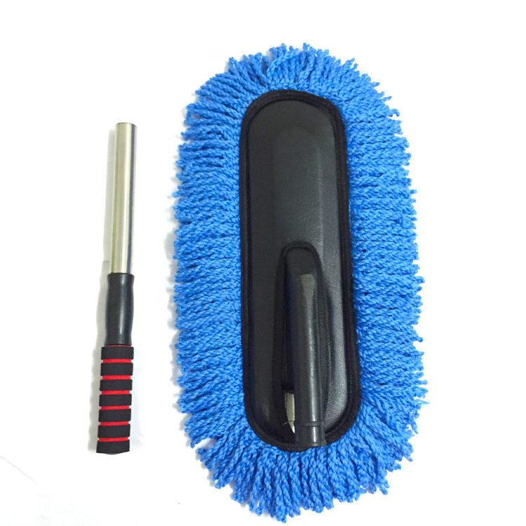 Extendable Long Handle Microfiber Car Duster Exterior Scratch Free Car Cleaning Tool for Truck, SUV, RV, Motorcycle and home