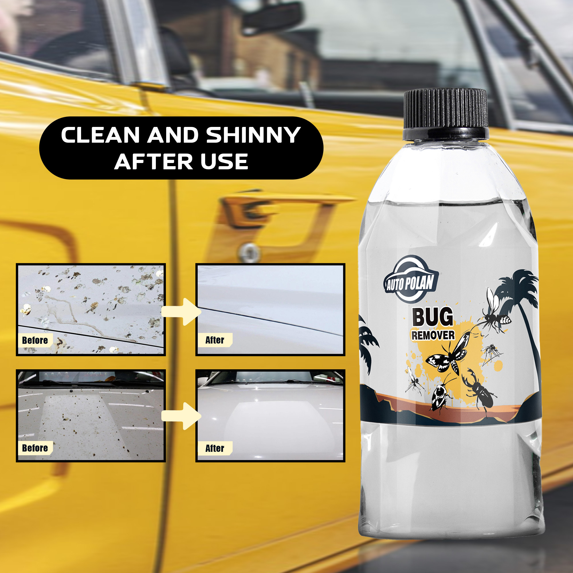 Multi-purpose Bug Remover Agent Foam Cleaner For Car Care Detailing Products Remove Bug Insects and Tree Sap