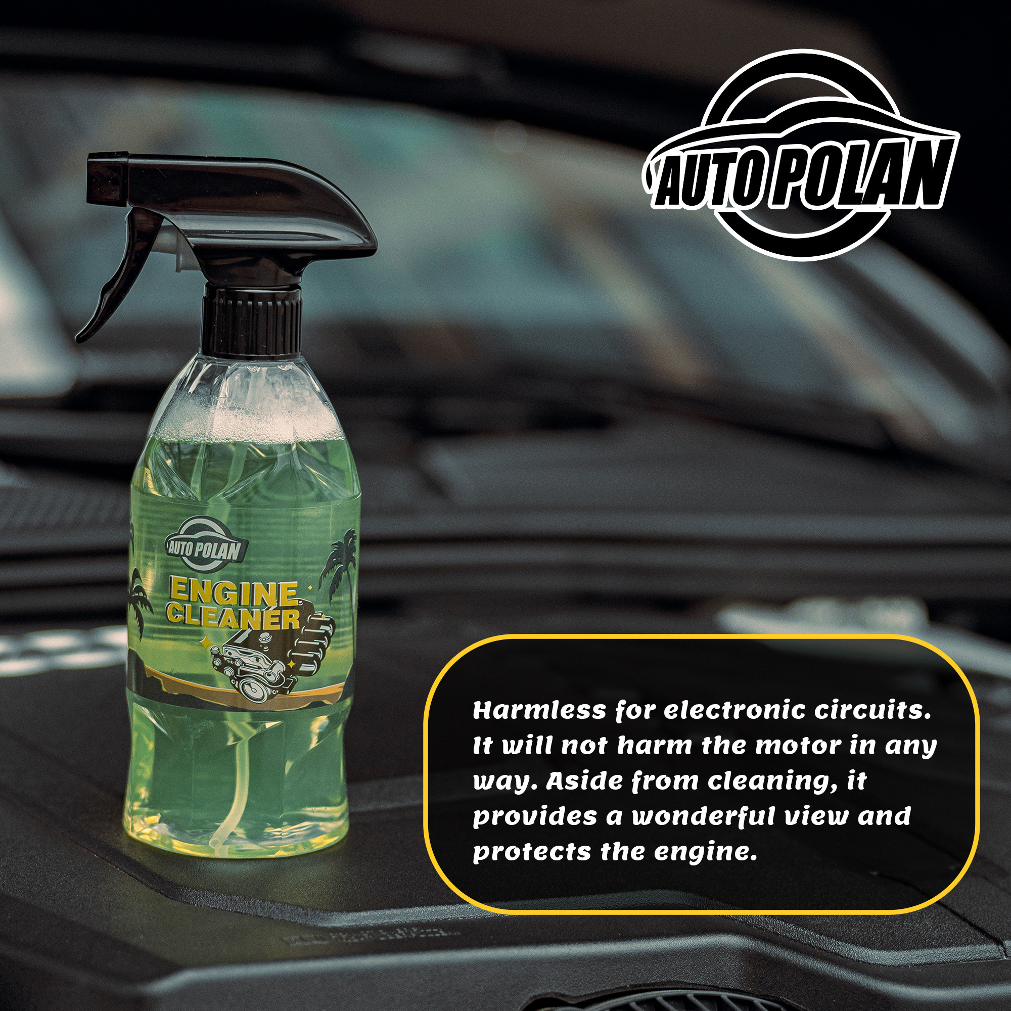 Autopolan Engine Bay Degreaser All Purpose Cleaner Concentrate Cleans Compartment Auto Detail Cleaning and Renovate