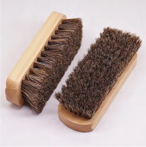 Eco Friendly Wood Handle Natural Horse Hair Brush for Auto Detailing Brush Washing Car Interior and Exterior