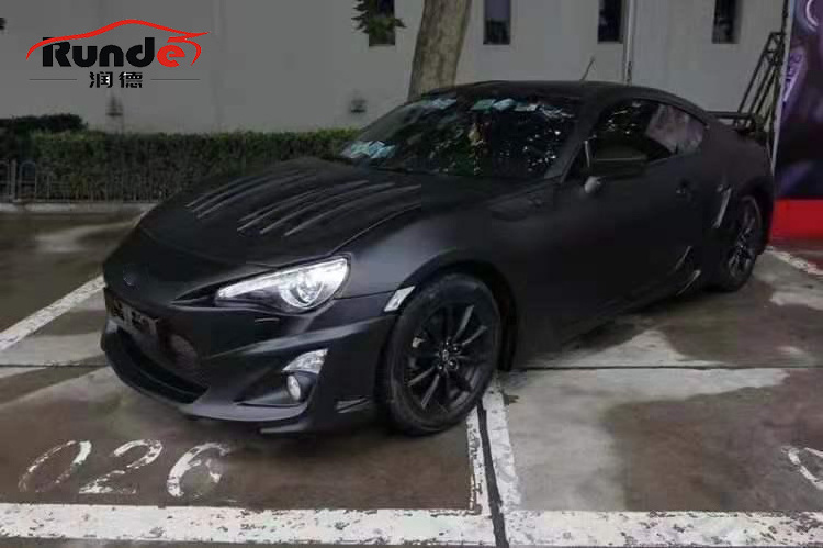 Runde WD Style FRP Material Body Kit Car bumpers Hood Front Lip Side Skirt Spoiler Wing For Toyota GT 86 Subaru BRZ Body Kit